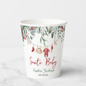Kerstman Baby shower Kerstmiskledij Winter Papieren Bekers (Achterkant)
