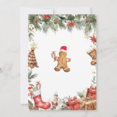 Kerstman Baby Sprinkle Baby shower Kaart (Achterkant)