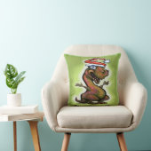 Kerstman Baby T-Rex Dinosaur Kussen (Stoel)