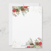 Kerstman Baby Uitnodiging (Achterkant)