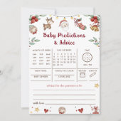 Kerstman Baby Voorspellingen Advies Spel Kaart (Voorkant)