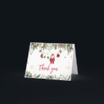 Kerstman Babykleding Winter Christmas Baby shower Bedankkaart<br><div class="desc">Spreek uw dankbaarheid uit met het Baby shower van Kerstmis Bedankkaart Printable, een perfecte manier om uw oprechte bedankt te delen. Versierd met schattige baby-motieven voegt deze aanpasbare kaart een vleugje zoetheid toe aan uw waardering. Personaliseer om uw bedankt op de meest charmante en gedenkwaardige manier over te brengen! BS970...</div>