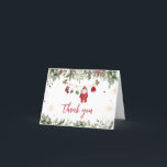 Kerstman Babykleding Winter Christmas Baby shower Bedankkaart<br><div class="desc">Spreek uw dankbaarheid uit met het Baby shower van Kerstmis Bedankkaart Printable, een perfecte manier om uw oprechte bedankt te delen. Versierd met schattige baby-motieven voegt deze aanpasbare kaart een vleugje zoetheid toe aan uw waardering. Personaliseer om uw bedankt op de meest charmante en gedenkwaardige manier over te brengen! BS970...</div>