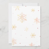 Kerstman Babykleding Winter Christmas Baby shower Kaart (Achterkant)