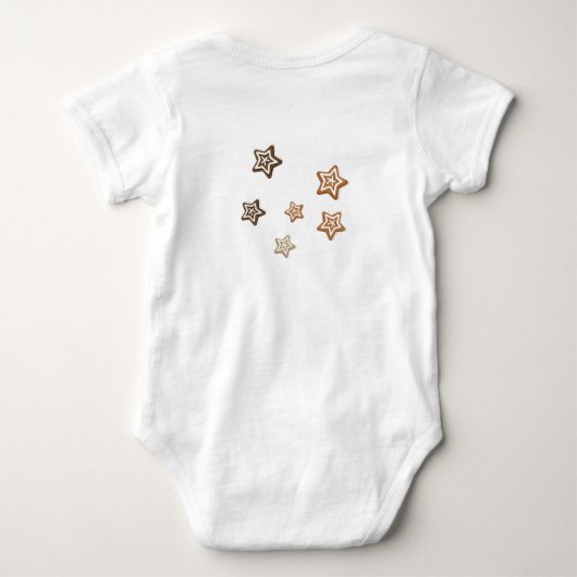 Kerstman Babypak met eigen tekst Romper (Achterkant)