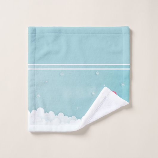 Kerstman Bad Handdoek (Wasdoekje)