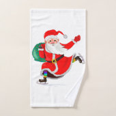 kerstman bad handdoek (Handdoek)