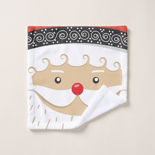 Kerstman Bad Handdoek (Wasdoekje)