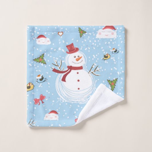 Kerstman Bad Handdoek (Wasdoekje)