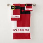 Kerstman Badhanddoeken Bad Handdoek (Insitu)