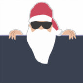 KERSTMAN BAGAGE OF AUTO DECAL STICKER (Voorkant)