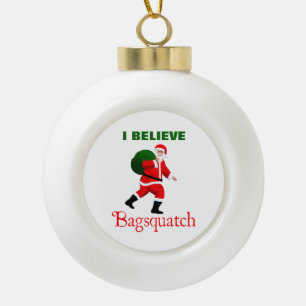 Kerstman - Bagsquatch Keramische Bal Ornament