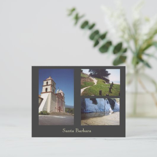 Kerstman Barbara Briefkaart (Staand voorkant)