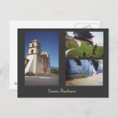 Kerstman Barbara Briefkaart (Voorkant / Achterkant)