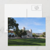 Kerstman Barbara Mission, Californië Briefkaart (Voorkant / Achterkant)