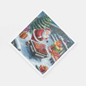 Kerstman Barbecue Kerstmis Servet (Hoek)