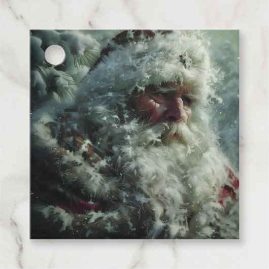 Kerstman Bedankjes Labels (Voorkant)