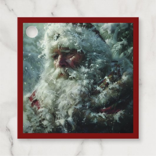 kerstman bedankjes labels (Voorkant)