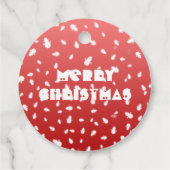 Kerstman Bedankjes Labels (Achterkant)