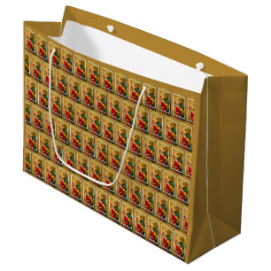 Kerstman beklimt de kerstboom, Golden Groot Cadeauzakje