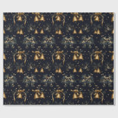  kerstman bel kerstcadeauverpakking cadeaupapier (Vlak)