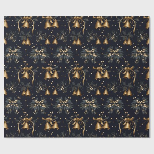  kerstman bel kerstcadeauverpakking cadeaupapier (Vlak)