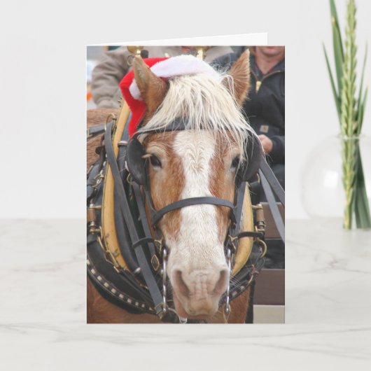 Kerstman Belgisch Feestdagen Kaart (Voorkant)