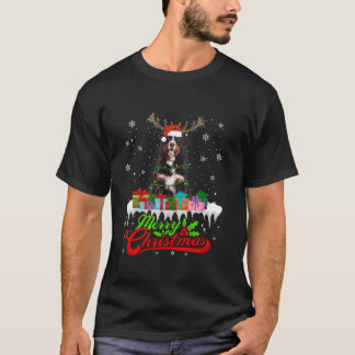 Kerstman Berner Sennenhond Kerstpyjama Xmas T-shirt