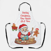Kerstman Bespaar Kerstmis Een Batch Bij Een | Schort (Voorkant)