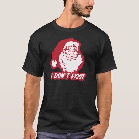 Kerstman bestaat niet t-shirt (Voorkant)