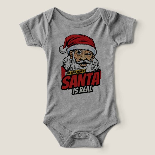 Kerstman bestaat – vraag het je mama Pop Art knipo (Design voorkant)