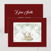 Kerstman: "Beste kerstman" Briefkaart (Voorkant / Achterkant)