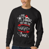Kerstman, beste kerstman... het zijn de naughty's trui (Voorkant)