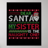 Kerstman, beste kerstman, mijn zuster is de Naught Poster (Voorkant)