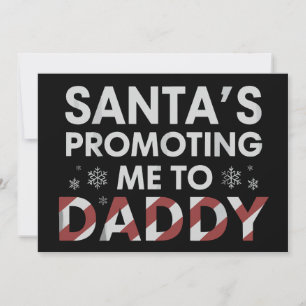Kerstman bevordert me tot Kerstman Papa Nieuwe Vad Feestdagenkaart