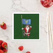 Kerstman bezoekt de Beversstaat Servetten (Insitu)