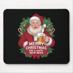 Kerstman Bier Drinker Gift Vrolijk Kerstfeest Muismat