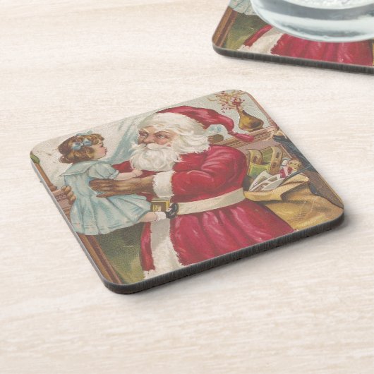 kerstman bier onderzetter (Linkerzijde)