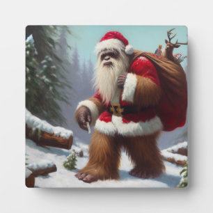Kerstman Bigfoot Fotoplaat