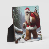 Kerstman Bigfoot Fotoplaat (Voorkant)
