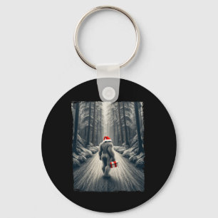 Kerstman Bigfoot Kerst Sasquatch Geloof  Sleutelhanger