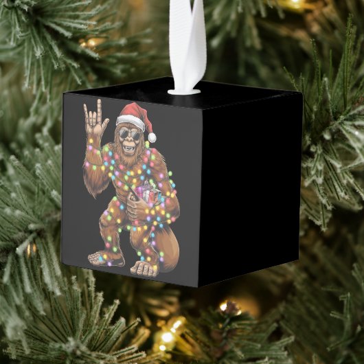 Kerstman Bigfoot Kerstlichten Rock Grappig Decoratie (Boom)
