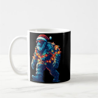 Kerstman Bigfoot Kerstlichten Xmas Sasquatch Koffiemok