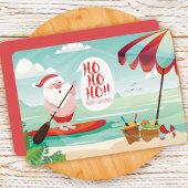 Kerstman bij de Beach Kaart