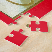 Kerstman bij een schoorsteen legpuzzel (Zijkant)