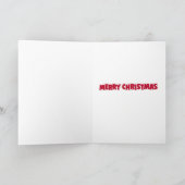 Kerstman bij Swiss Chalet Christmas Feestdagen Kaart (Binnen)