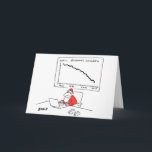 Kerstman bij zijn kaart van bureauKerstmis<br><div class="desc">De kerstman zit bij zijn bureau in de pool van het Noorden. Achter hem is een grafiek met een scherp dalende lijn die hoeveel goed gedragen kinderen tonen er in de wereld zijn.</div>