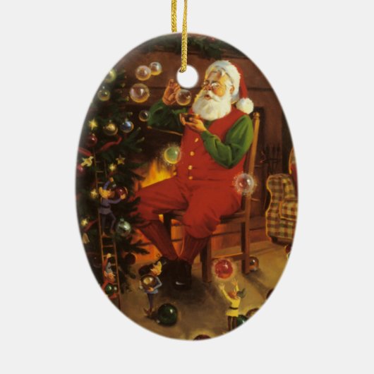  kerstman blaasballetjes keramisch ornament (Achterkant)