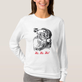 kerstman: Black White Red Kerstmis T-shirt