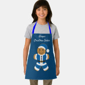 kerstman: Blauwe kerstman Schort (Insitu)